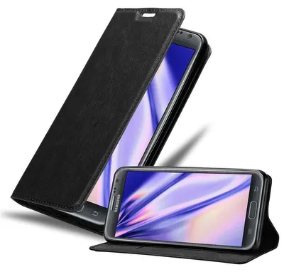 Produktbild von Cadorabo Hülle für Samsung Galaxy NOTE 2 Schutz Hülle in Schwarz Handyhülle Etui Case Cover Magnetverschluss