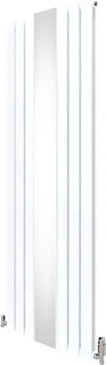 Produktbild von Heizkörper mit Spiegel & Chrom Thermostatventile - 1800mm x 565mm – Weiß