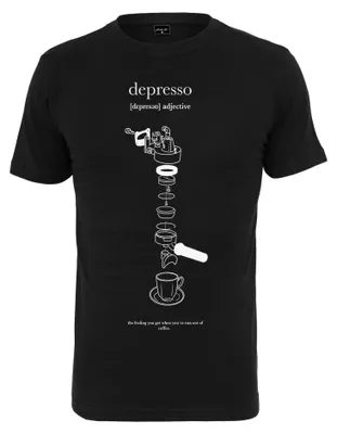 Immagine prodotto di Mister Tee - Maglietta da uomo "Depresso" TN2593 (XS) (Nero)