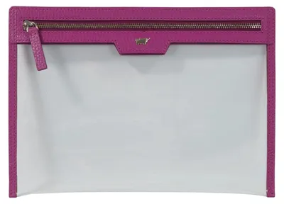Produktbild von Etui Dokumententasche violett Uni - Leder