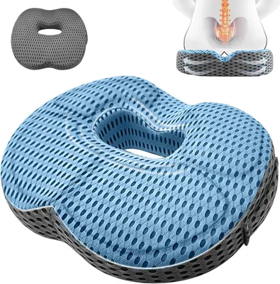 Produktbild von Sitzkissen GBKDQQ Sitzkissen, orthopädisches Anti-Dekubitus-Stuhlkissen, Bürostuhl, ergonomischer Hocker, Steißbein, Hämorrhoiden, Hüftsteißbeinkissen