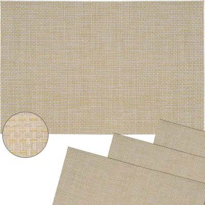 Produktbild von Tischset ELEGANCE beige 4er Tischunterlage als Tischdeko