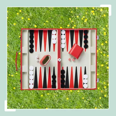 Image de Sac de backgammon rouge
