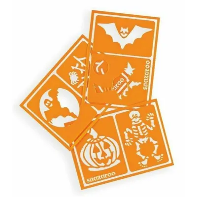 Obrázok produktu pre Šablóny na maľovanie na tvár SNAZAROO oranžová (Halloween)