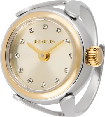 Produktbild von Invicta Mini 48576 Damenarmbanduhr - Quartz Uhrwerk - Edelstahl mit goldenem Zifferblatt - 17 mm