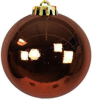 Produktbild von XXL Weihnachtsbaumkugeln Dekokugel Christbaumkugeln Braun Ø 20cm