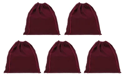 Produktbild von Elzusha – Set aus 5 Samttaschen mit Kordelzug