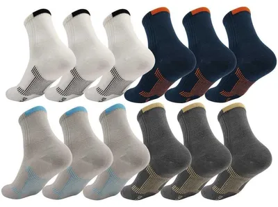 Produktbild von 12 Paar Herren Sport Sneaker Socken Quarter Socks Kurzsocken Halbsocken Mix4/43-46