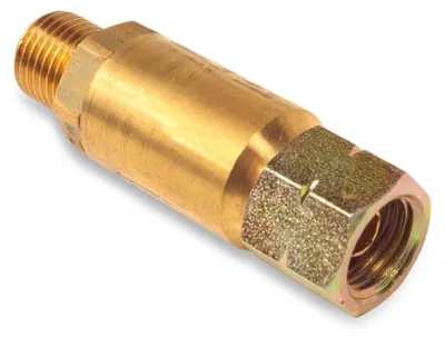 Productafbeelding van Slangbreukbeveiliging - Slangbreukstop - Veilig Gas Gebruiken - Origineel Onderdeel - 12 x 7 x 0.1 cm - Zilver