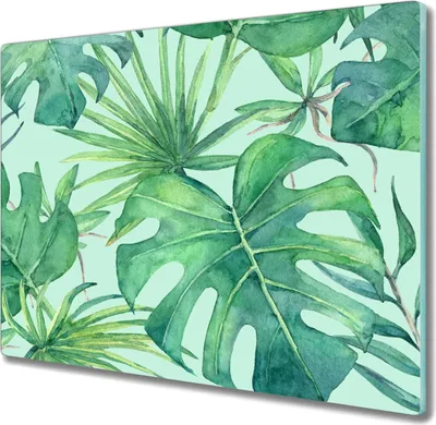 Produktbild von Coloray Schneidebrett Herdabdeckplatte 60x52 cm Kochplattenabdeckung Küchenbrett Hackbrett - Blätter