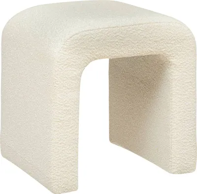 Produktbild von Hocker "Sevi" Bouclé - 41x35 cm - Atmosphera créateur d'intérieur