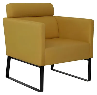 Obrázek produktu pro Hnědé křeslo Relaxační křeslo Textilní lounge jednosedací jednosedací