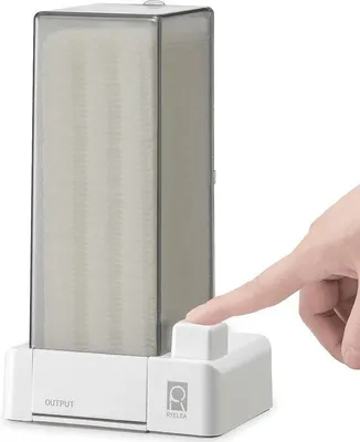 Immagine prodotto di Distributore automatico di dischetti di cotone, 55 dischetti, grigio, igienico