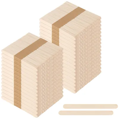 Produktbild von Solidchoice - 1500 natürliche Lollystiele aus Birkenholz, 11,4 cm
