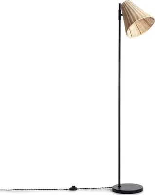 Produktbild von Stehlampe aus Metall und Rattan Cesto Schwarz
