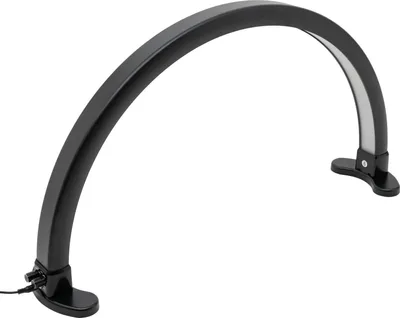 Produktbild von LED Halbmondlampe, Tischlampe für Nageldesign/Kosmetik, 180° verstellbar, 3600 Lumen, 2700–5600 K, schwarz