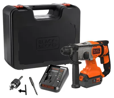 Produktbild von Black & Decker BCD900M1K-QW, SDS Plus, Schwarz, Rot, 1,8 cm, 1880 RPM, 1,3 cm, 2,5 cm