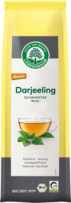 Produktbild von Schwarztee - Darjeeling Blatt Demeter 75g 6er Pack