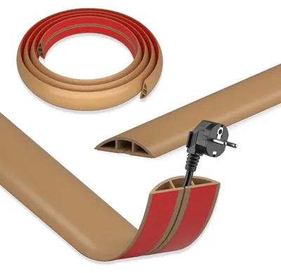 Zdjęcie produktu dla Omgoods - Samoprzylepna listwa kablowa - 5 cm x 10 m, elastyczna listwa do układania kabli do użytku domowego