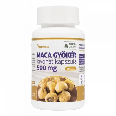 Obrázok produktu pre Netamin Maca Gyökér Kivonat Kapszula 500 Mg 60 Db