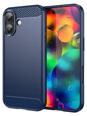 Produktbild von König Design Hülle kompatibel mit Kunststoff Soft Handyhülle - Handy Case Blau