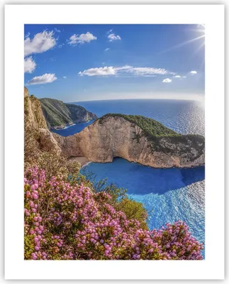 Produktbild von Poster - Poster ohne Rahmen - Meer Sommer Blume - 40x50 cm - Wand Bild - Wanddeko - Wandbilder - Kunstposter - Wandposter - Bilder - Kunstdruck - Wanddekoration - Wandbild - P2XPA40x50-3741