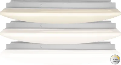 Produktbild von LED Deckenleuchte 'Inegra' - D: 33cm - 18 warmweiße LED - 3000K - 1200lm - dimmbar - weiß