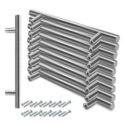 Zdjęcie produktu dla Fiqops uchwyt szafki uchwyt meblowy uchwyt kuchenny uchwyt drzwi uchwyt kuchenny 220 * 160 * 10MM 20 sztuk