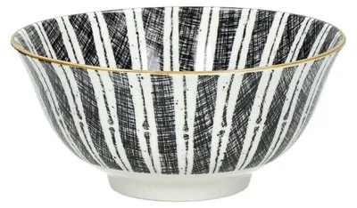 Imagen del producto de Tazón para sopa Pomax Alto, de porcelana, color  y blanco, diámetro de 15,5 cm y altura de 7 cm