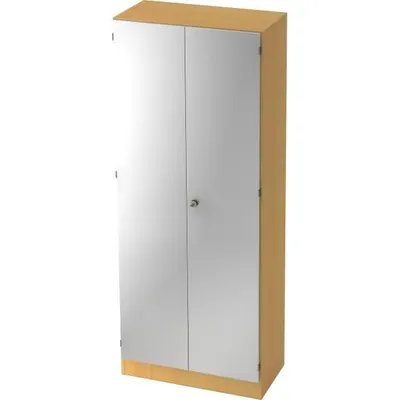 Produktbild von Hammerbacher Garderobenschrank V6200/6/S/SG 5OH buche/silber