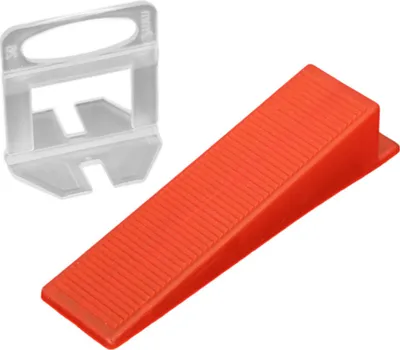 Produktbild von Fliesen-Nivelliersystem – 2 mm Fugenbreite – 400 Spannlaschen – 100 wiederverwendbare Abstandshalter – Für Fliesen mit einer Dicke von 3–12 mm
