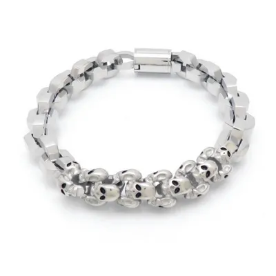 Produktbild von Edelstahl Armband SILVER ZONE 23 cm / Silber