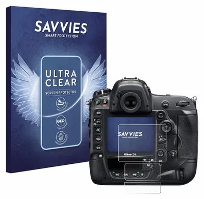 Produktbild von 6x Für Nikon D4 Schutzfolie Savvies Displayschutz Display Schutz Folie Klar Transparent