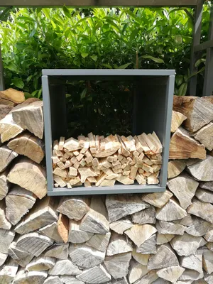 Produktbild von Grasekamp Box Anmachholz zu Kaminholzunterstand  Kaminholzlager 48x48x70cm