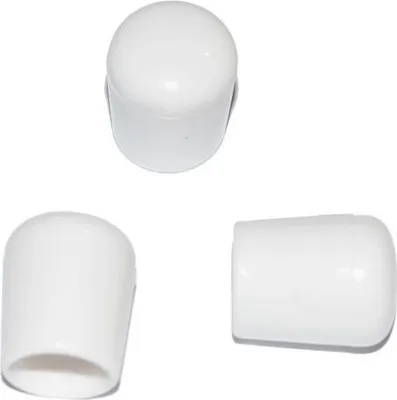 Produktbild von 25 x Kappe für Rundrohr D=18 mm L=21 mm weiss PVC