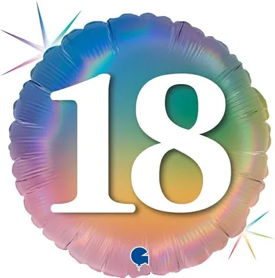 Produktbild von 18"/Ø45cm Folienballon "Happy Colourful Rainbow" | #18