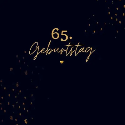 Produktbild von 65. Geburtstag- Gästebuch Blanko