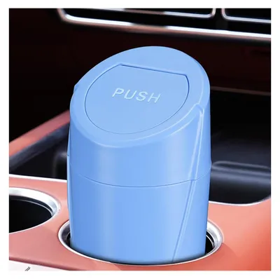 Image de Omgoods - Poubelle multifonctionnelle - Poubelle portable - Mini poubelle avec couvercle - Étanchéité assurée - Poubelle pour voiture - 20 x 7,8 cm - Récipient pour voiture