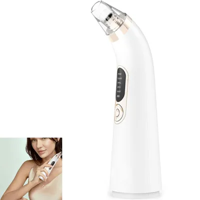 Produktbild von Porenreiniger,Gesichtsreinigung Gerät,Mitesserentferner mit 5 Saugstufen, 3 Aufsätzen Cleaner Pore, USB-Aufladung, effektive Hautpflege