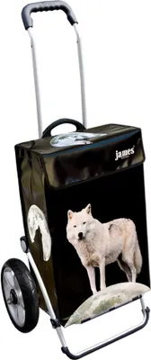 Produktbild von James Einkaufstrolley - WOLF - stabiler Einkaufswagen mit individuellem Design - mehrfarbig: bunt in Ausführung: Royal-Leichtraeder