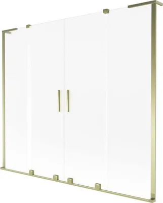 Zdjęcie produktu dla Parawan nawannowy Mexen Velar L szron/złoto 170x150 cm 2-skrzydłowy