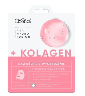Produktbild von L'Biotica PHF Hydrogel Gesichtmaske mit Kollagen - Feuchtigkeitsspendend & Glättend, 1 Stk