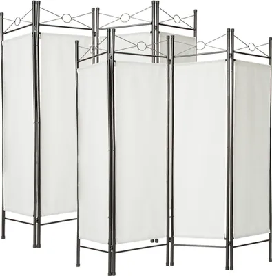 Produktbild von 2 Raumteiler 180x160x2,5cm - weiß