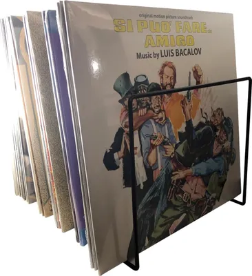 Produktbild von Schallplatten Ständer schwarz / Vinyl Records LP Tisch-Rack