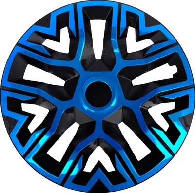 Produktbild von Radkappen Radzierblenden (4Stück) 14 Zoll blau/schwarz THE BEST Z552537