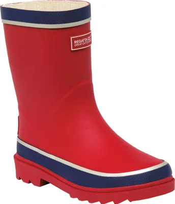 Produktbild von Dětské gumové holínky Regatta Great Outdoors Foxfire RG2239 (31 EU) (Senator Red/Prussian Blue)