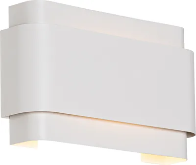Produktbild von QAZQA - Industrie I Vintage I Industrie I Vintage I Wandleuchte weiß 2-flammig - Coen I Wohnzimmer I Schlafzimmer I Up & Down - Stahl Rechteckig - LED geeignet G9