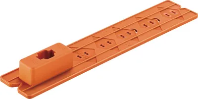 Image de Blum Carlbloxx Gabarit de perçage Boîte de fermeture pour Tandembox Plastique Orange
