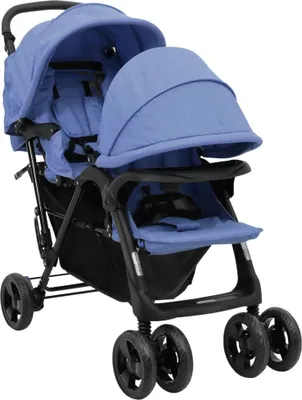 Immagine prodotto di Maison Exclusive - Passeggino gemellare tandem blu navy acciaio