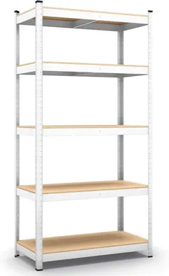 Obrázek produktu pro Regál, pozinkovaný, nosnost až 875 kg - Rozměry: 200 x 120 x 60 cm. Regál do sklepa, regál, regál do dílny, regál pro těžké náklady